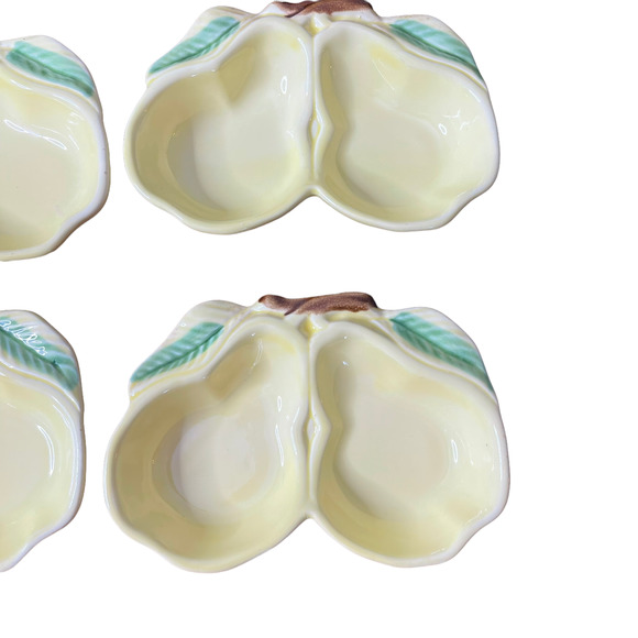 Vintage 5-Piece Belmar California Pottery Yellow Pear Serving Set #320 MCM Retro - Picture 7 of 9